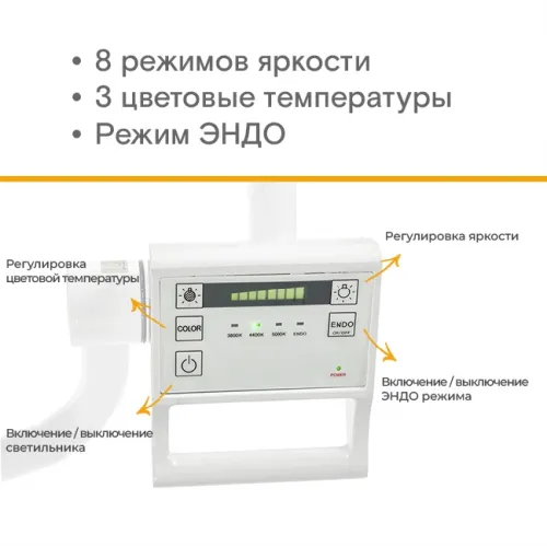 Светильник медицинский бестеневой с аккумулятором МЕТ 500E 18683